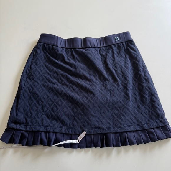 J. McLaughlin-Navy Skort-Pleated-Ruffle-Catalina Cloth-Tennis-Active-Size M - Picture 8 of 15